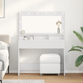 Tualetinis Staliukas Balta 100 X 41 X 135 Cm Apdirbta Mediena