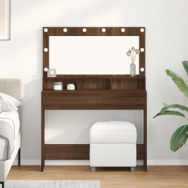 Grima Galdiņš Brūns Ozols 100 X 41 X 135 Cm Inženierijas Koks Vidaxl