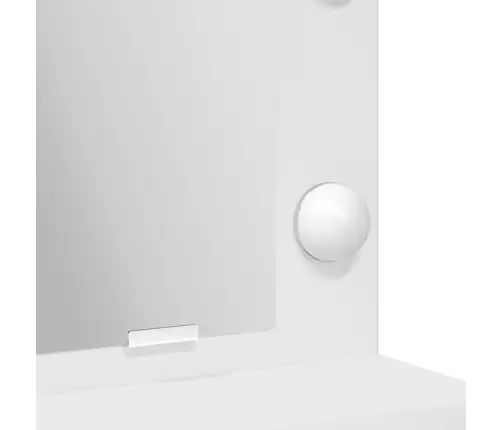 Meitene Vai Sievietes Trauku Galds Ar Led Gaismām, Balts, 79X41X135 Cm Vidaxl