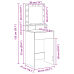 Meigilaud Riiuliga Pruun Tamme 50 X 41 X 135 Cm Tehispuit