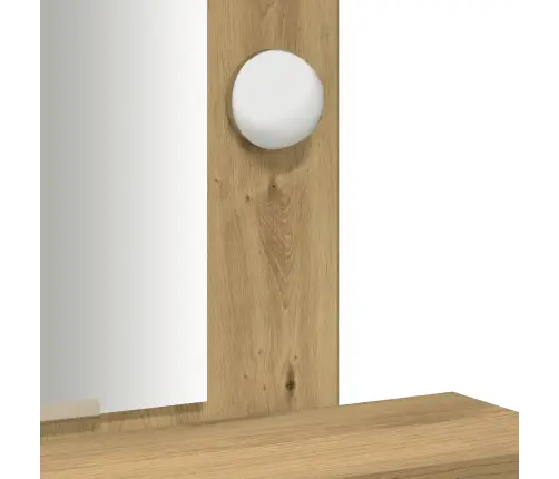Kosmētikas Galds Ar Led Gaismiņām, Artisan Oak, 50X41X140 Cm Vidaxl
