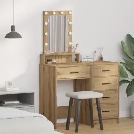 Dressing Galds Brūna 50 X 41 X 140 Cm Inženierijas Koks Vidaxl
