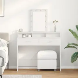 Dressing Galds Balts 100 X 41 X 140 Cm Inženierijas Koks Vidaxl
