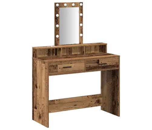 Makiažo Stalas Ruda 100 X 41 X 140 Cm Apdirbta Mediena