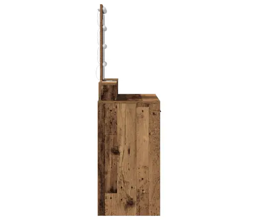 Makiažo Stalas Ruda 100 X 41 X 140 Cm Apdirbta Mediena