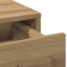 Tualetes Galdiņš Ar Led Gaismām Artisan Oak 100X41X140 Cm Vidaxl