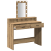 Tualetes Galdiņš Ar Led Gaismām Artisan Oak 100X41X140 Cm Vidaxl