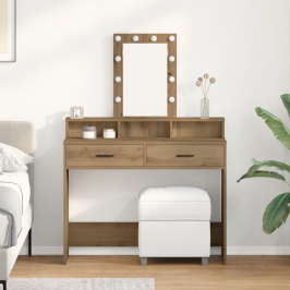 Dressing Galds Brūna 100 X 41 X 140 Cm Inženierijas Koks Vidaxl