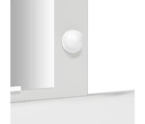 Riietumislaud Ladustamisega Valge 102 X 33 X 135 Cm Tehispuit