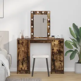 Dressing Galds Brūna 102 X 33 X 135 Cm Inženierijas Koks Vidaxl