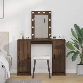 Dressing Galds Brūna 102 X 33 X 135 Cm Inženierijas Koks Vidaxl
