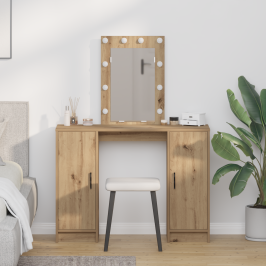 Dressing Galds Brūna 102 X 33 X 135 Cm Inženierijas Koks Vidaxl