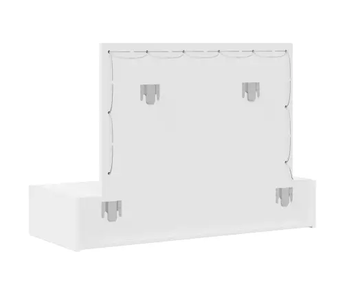 Makiažo Stalas Balta 100 X 40 X 70 Cm Apdirbta Mediena