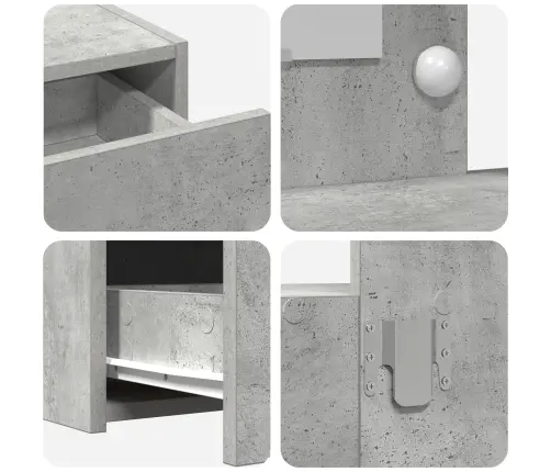 Riietumislaud Led -Ribatuledega Hall 100 X 40 X 70 Cm Tehispuit