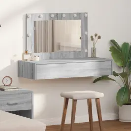 Dressing Galds Pelēka 100 X 40 X 70 Cm Inženierijas Koks Vidaxl