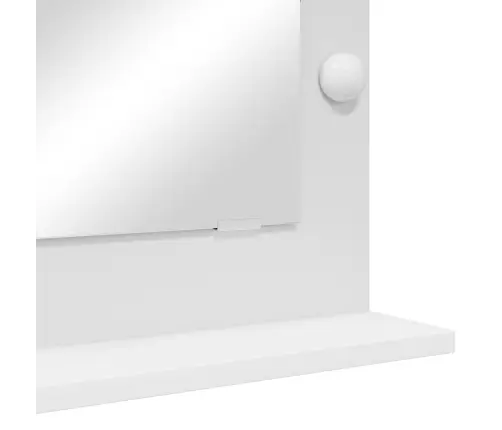 Spoguļa Ar Led Gaismām Balts 70X50X18 Cm Vidaxl