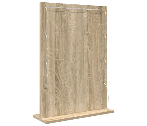 Tualettpeegel Sonoma Tamm 70 X 50 X 18 Cm Tehispuit Ja Klaas