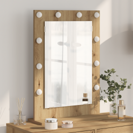 Tualetes Spogulis Ar Spoguli Artisānā Ozols 70 X 50 X 18 Cm Vidaxl
