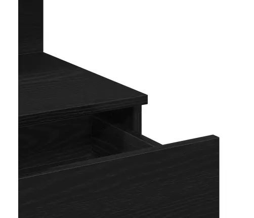 Tualettlaud Sahtliga Must Tamm 100 X 40 X 130 Cm Tehispuit