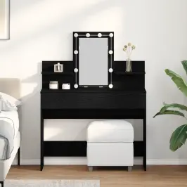 Tualettlaud Sahtliga Must Tamm 100 X 40 X 130 Cm Tehispuit