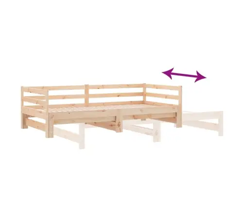 Izvelkama Gulta Bez Matrača, 90X190 Cm Vidaxl