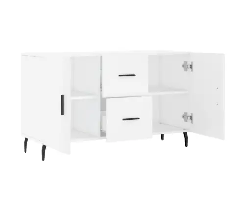 Kumode, Balta, 100X36X60 Cm, Inženierijas Koks Vidaxl