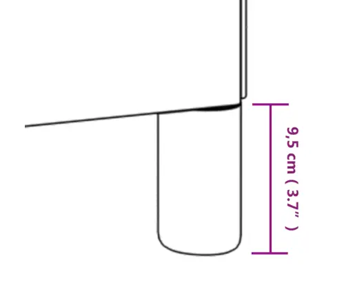 Vedrumadratsi Voodiraam Tumeroheline 100X200 Cm Samet