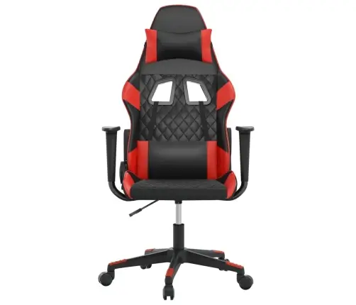 Masāžas Datorspēļu Krēsls, Melna Un Sarkana Mākslīgā Āda Vidaxl