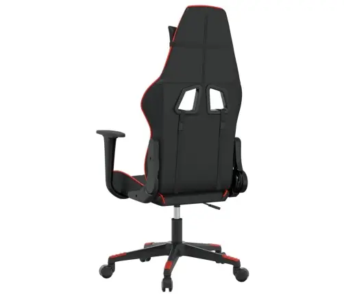 Masāžas Datorspēļu Krēsls, Melna Un Sarkana Mākslīgā Āda Vidaxl