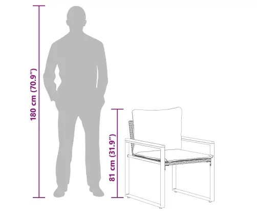Mēbeļu Komplekti 3 Pcs Pelēka Un Tumši Zila Rotangpalma Vidaxl