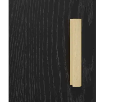 Melns Ozols 34.5 X 32.5 X 90 Cm Inženierijas Koks Vidaxl