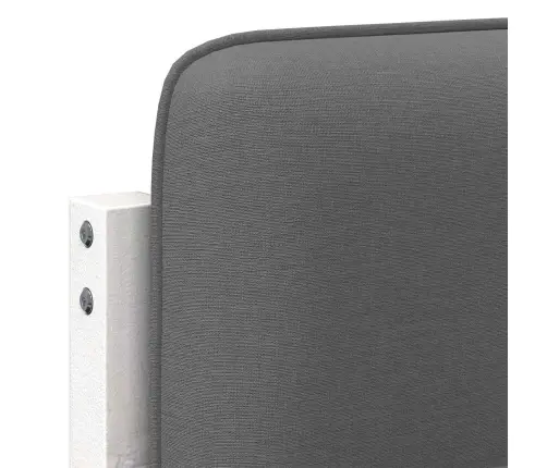 Mīkstināts Gultas Galvgalis Balts Un Gaiši Pelēks 150 Cm Vidaxl