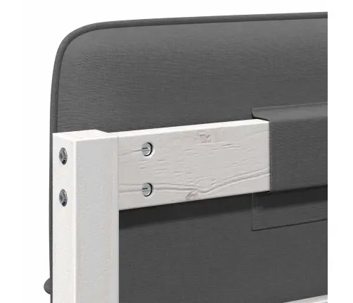 Mīkstināts Gultas Galvgalis Balts Un Gaiši Pelēks 75 Cm Vidaxl