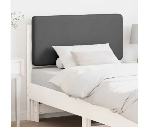 Mīkstināts Gultas Galvgalis Balts Un Gaiši Pelēks 75 Cm Vidaxl