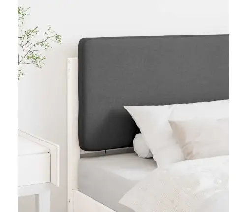 Mīkstināts Gultas Galvgalis Balts Un Gaiši Pelēks 90 Cm Vidaxl