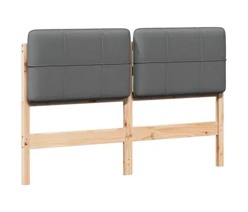 Mīkstināts Gultas Galvgalis Brūna Un Gaiši Pelēka 150 Cm Vidaxl