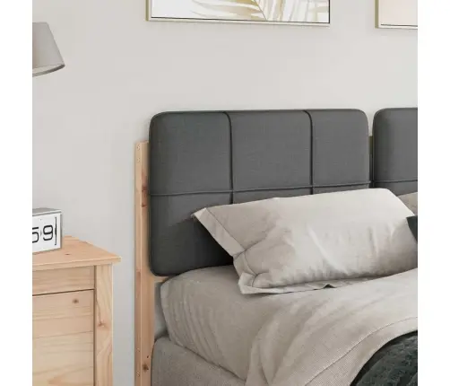 Mīkstināts Gultas Galvgalis Brūna Un Gaiši Pelēka 150 Cm Vidaxl