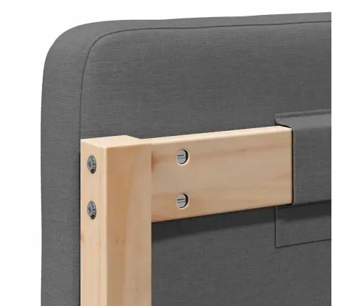 Mīkstināts Gultas Galvgalis Brūna Un Gaiši Pelēka 160 Cm Vidaxl