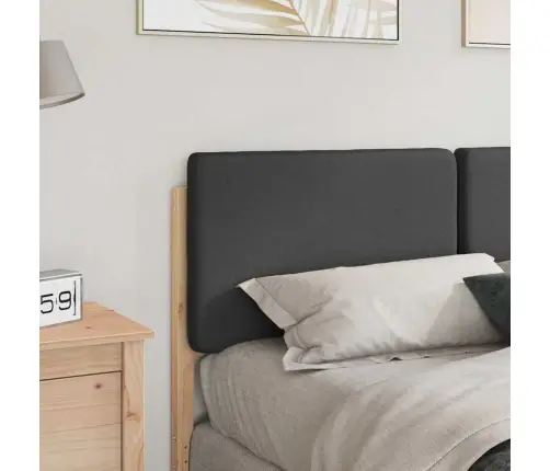 Mīkstināts Gultas Galvgalis Brūna Un Tumši Pelēka 150 Cm Vidaxl