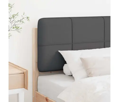 Polsterdatud Voodiots Peaga Pruun Ja Tumehall 80 Cm Tahke Mänd