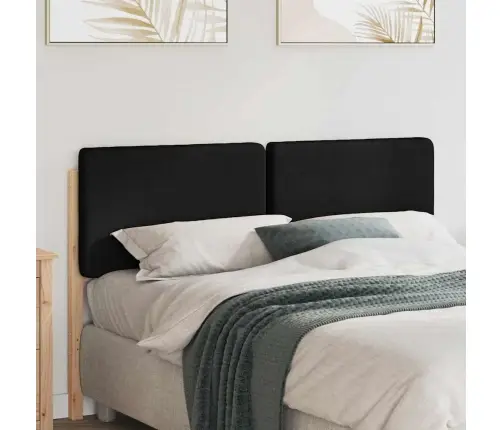 Mīkstināts Gultas Galvgalis Brūns Un Melns 160 Cm Vidaxl