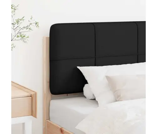 Mīkstināts Gultas Galvgalis Brūns Un Melns 80 Cm Vidaxl