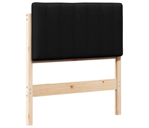 Mīkstināts Gultas Galvgalis Brūns Un Melns 80 Cm Vidaxl