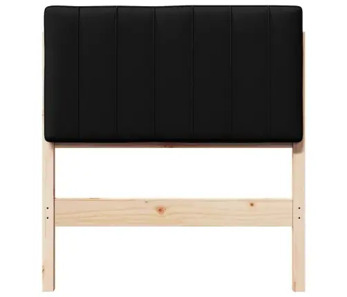 Mīkstināts Gultas Galvgalis Brūns Un Melns 80 Cm Vidaxl