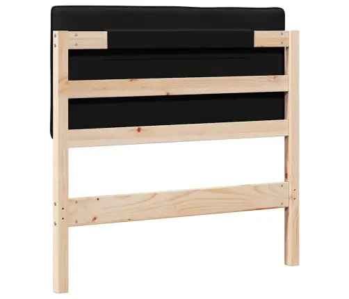 Mīkstināts Gultas Galvgalis Brūns Un Melns 80 Cm Vidaxl