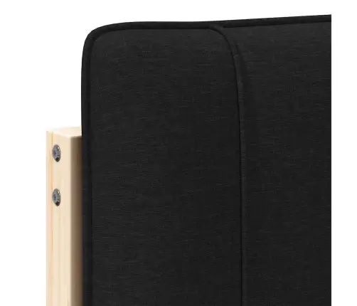 Mīkstināts Gultas Galvgalis Brūns Un Melns 80 Cm Vidaxl