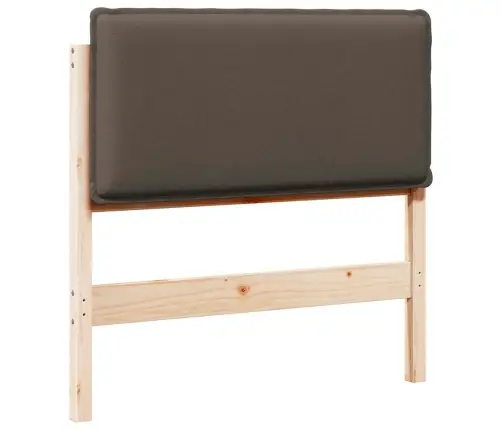 Mīkstināts Gultas Galvgalis Dabīgs Un Gaiši Pelēks 100 Cm Vidaxl