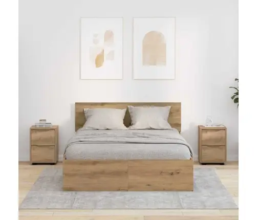 Nakts Skapīši 2 Pcs Artisānā Ozols 30,5 X 30 X 43 Cm Vidaxl