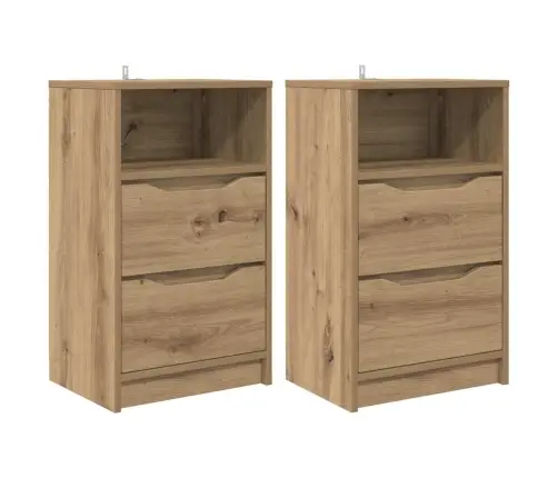 Nakts Skapīši 2 Pcs Artisānā Ozols 40 X 30 X 467 Cm Vidaxl