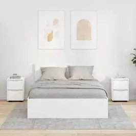 Nakts Skapīši 2 Pcs Balts 30,5 X 30 X 43 Cm Inženierijas Koks Vidaxl Nakts Skapīši 2 Pcs Balts 30,5 X 30 X 43 Cm Inženierijas Koks Vidaxl